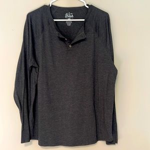 Fresh clean tees – Dark Gray Henley - XL - EUC